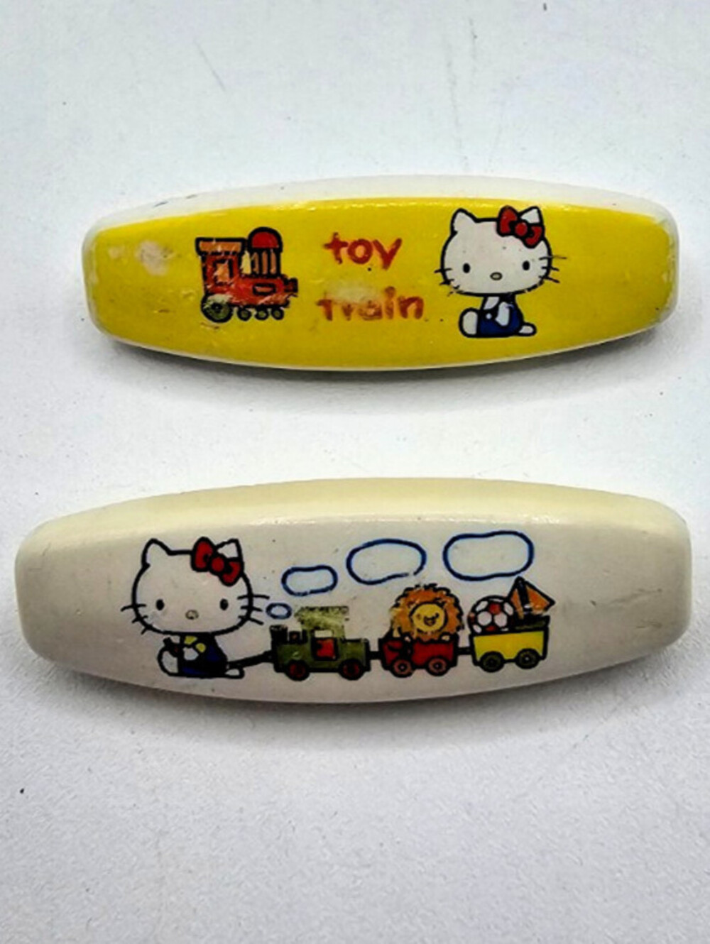 VINTAGE 1976 SANRIO HELLO KITTY & LITTLE TWIN STARS SET OF 2 SAFETY Diaper PINS